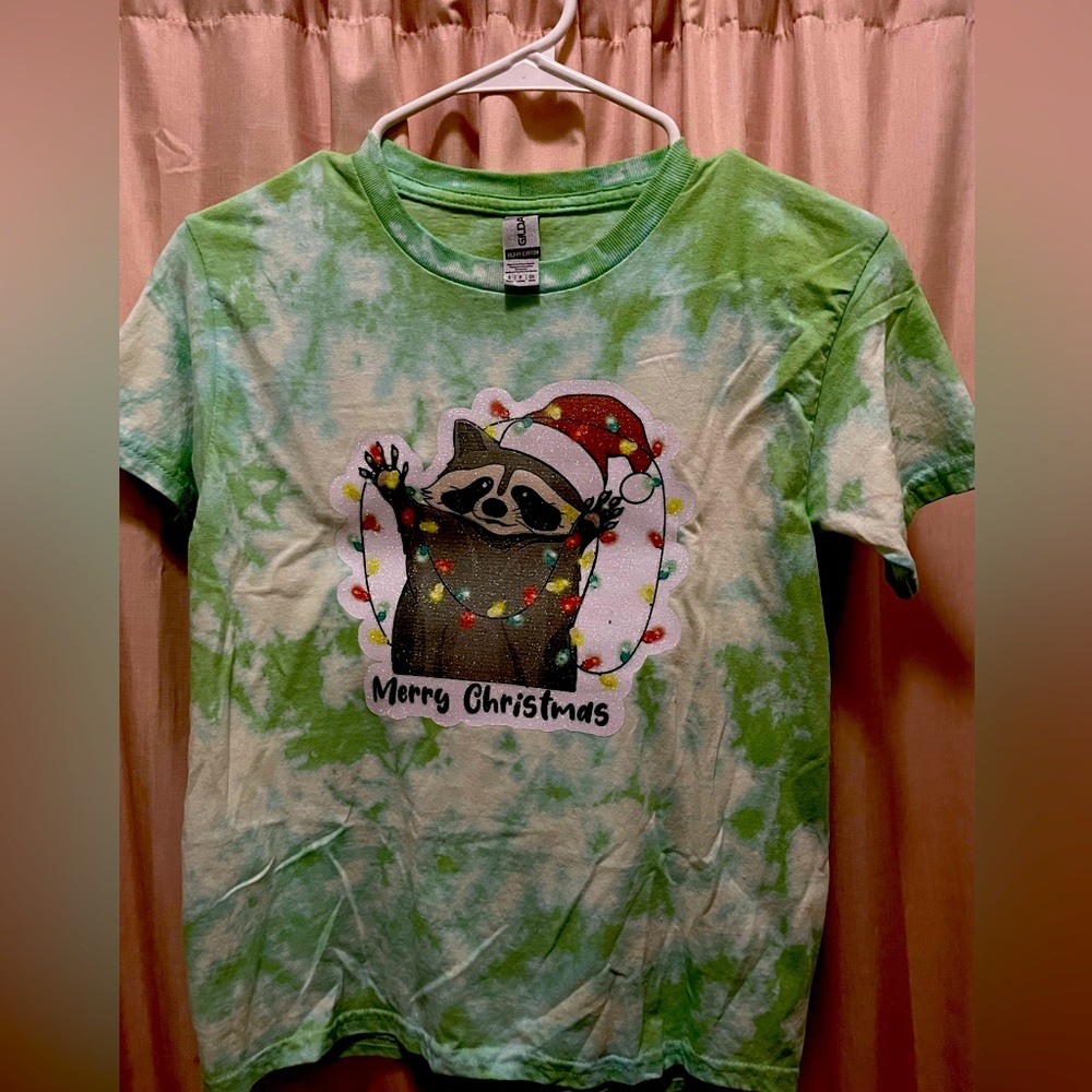 Kids Christmas Raccoon Shirt